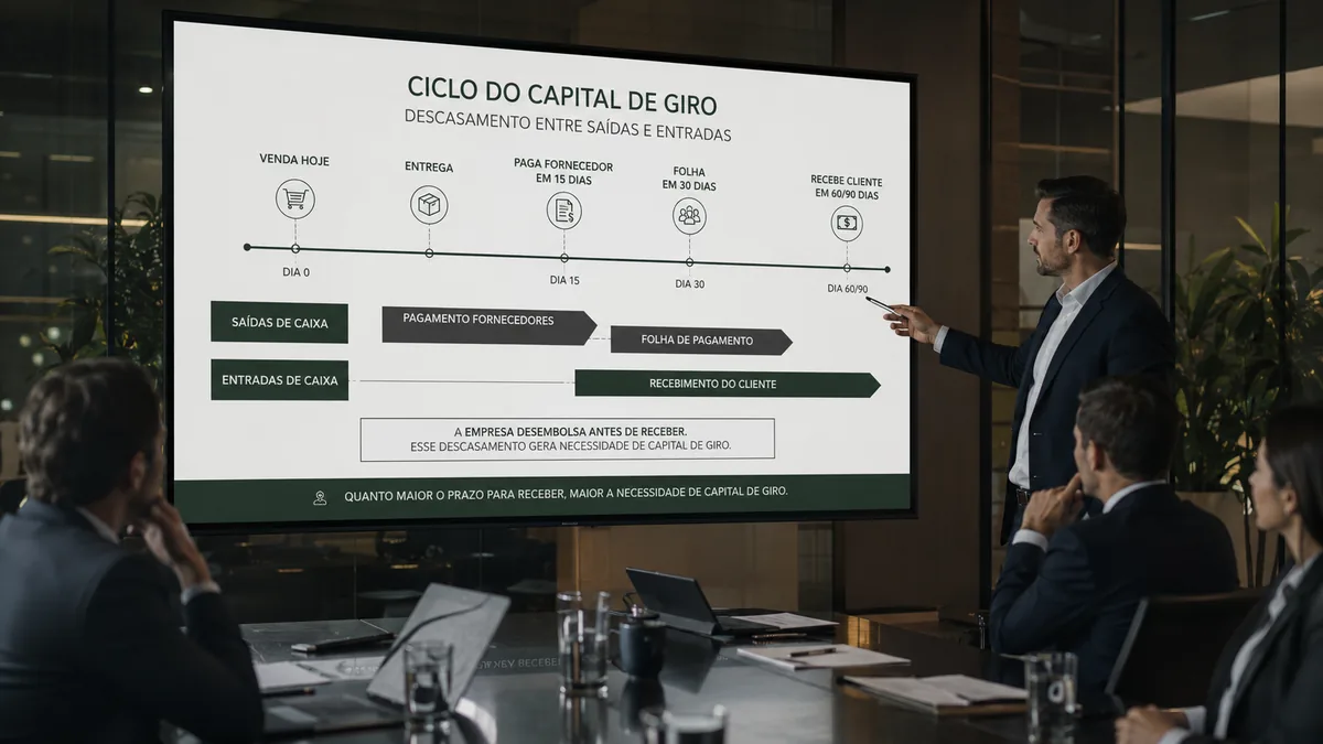 Ciclo de capital de giro e fluxo de caixa empresarial