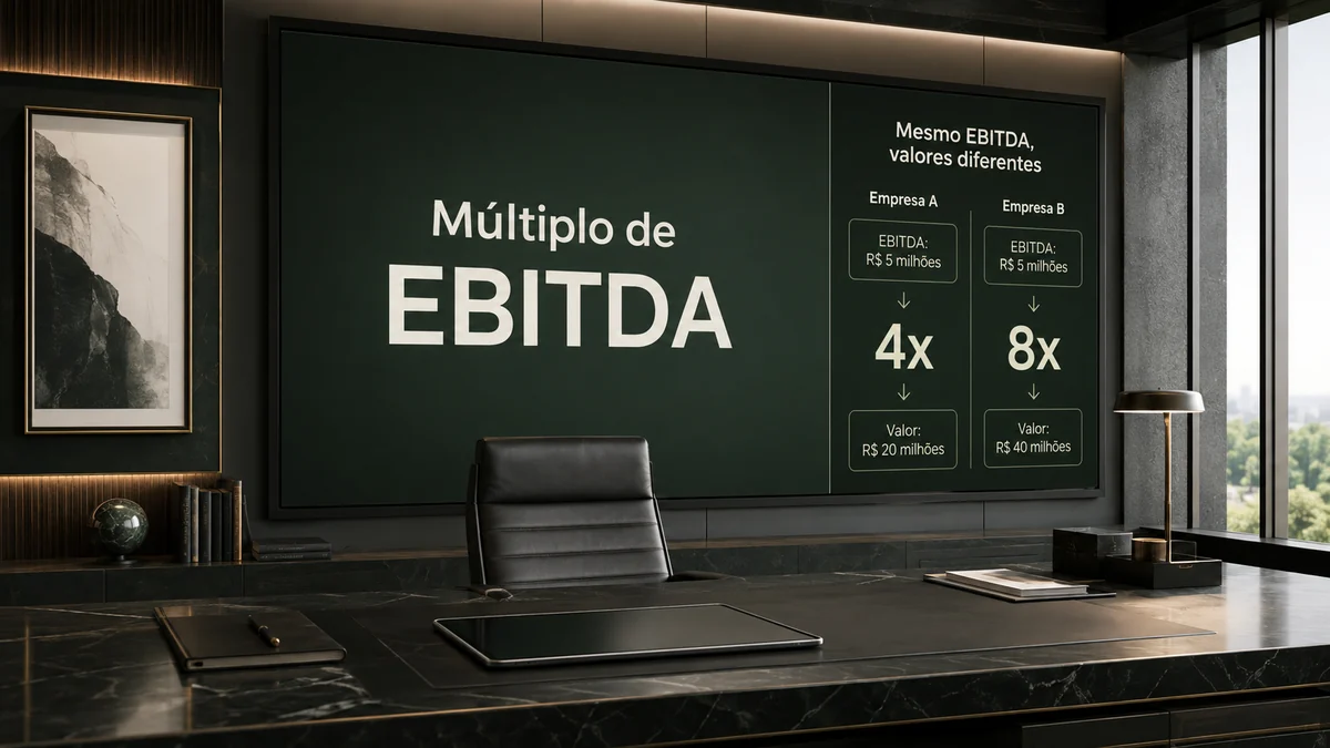 Múltiplo de EBITDA em M&A: por que empresas com o mesmo resultado valem diferente