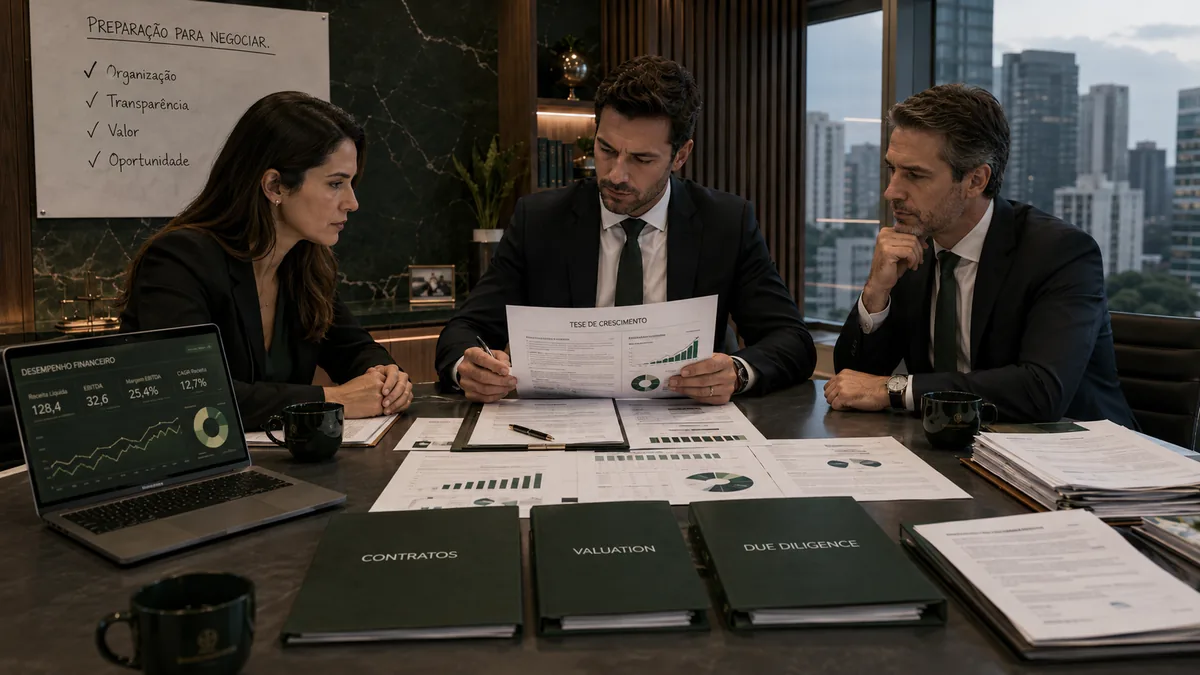 Empresa preparada para negociação de M&A