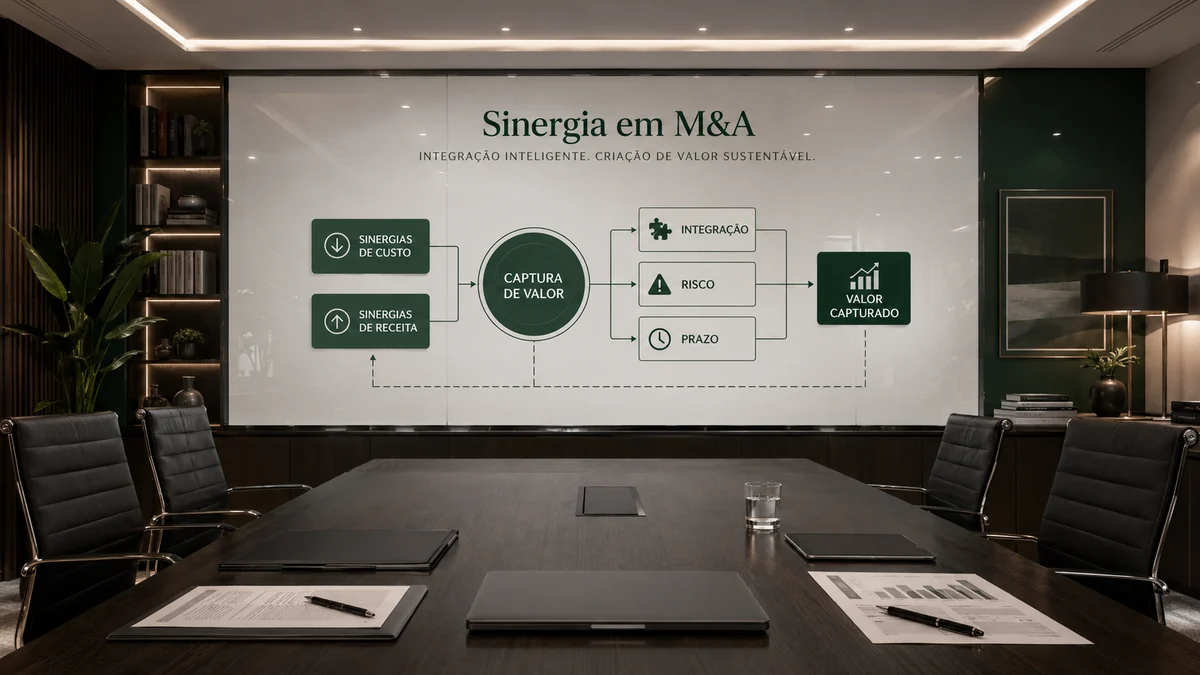 Sinergia em M&A: quem captura o valor criado depois da aquisição